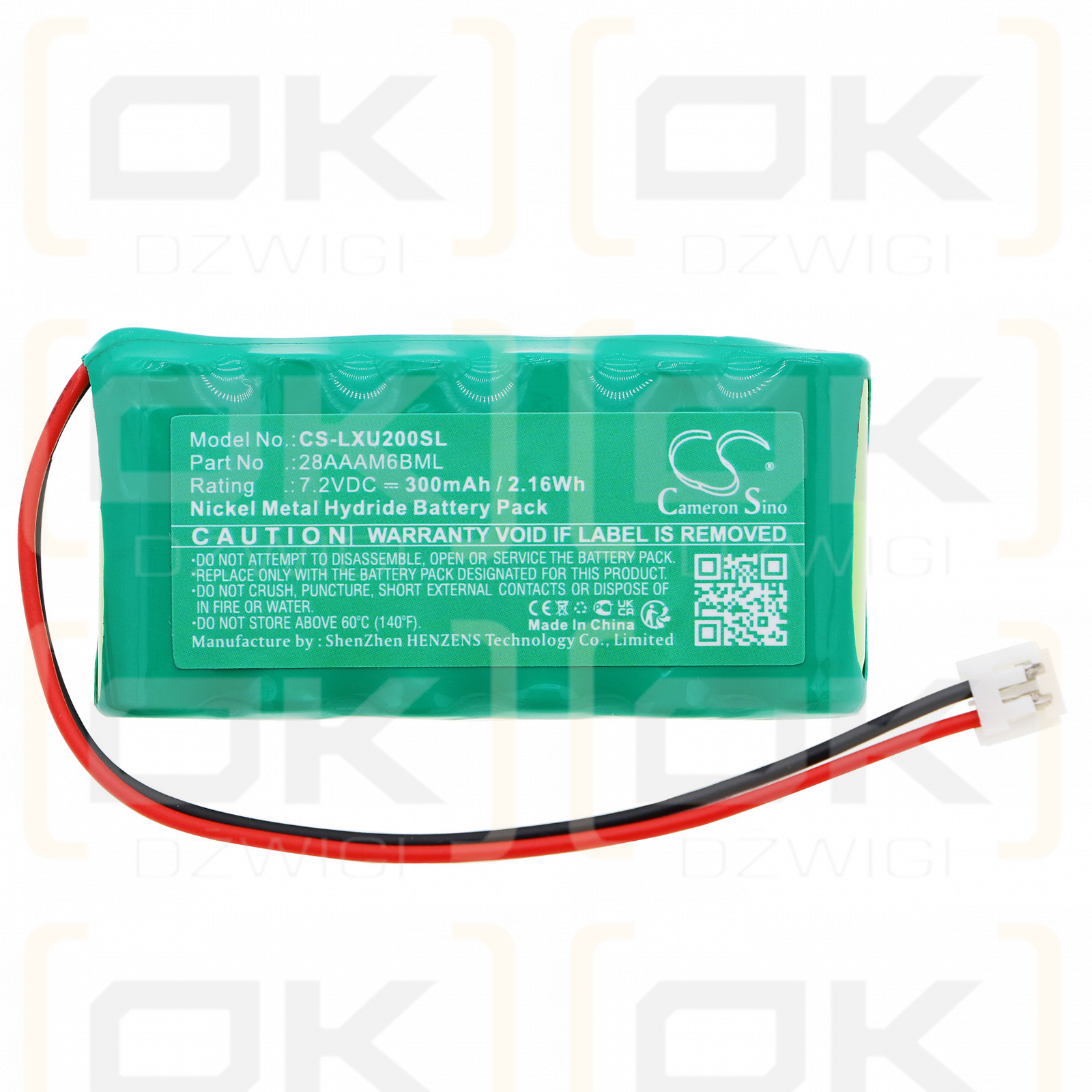 Sirena LEXUS IS200 / 28AAAM6BML 300mAh Ni-MH 7.2V (Cameron Sino)