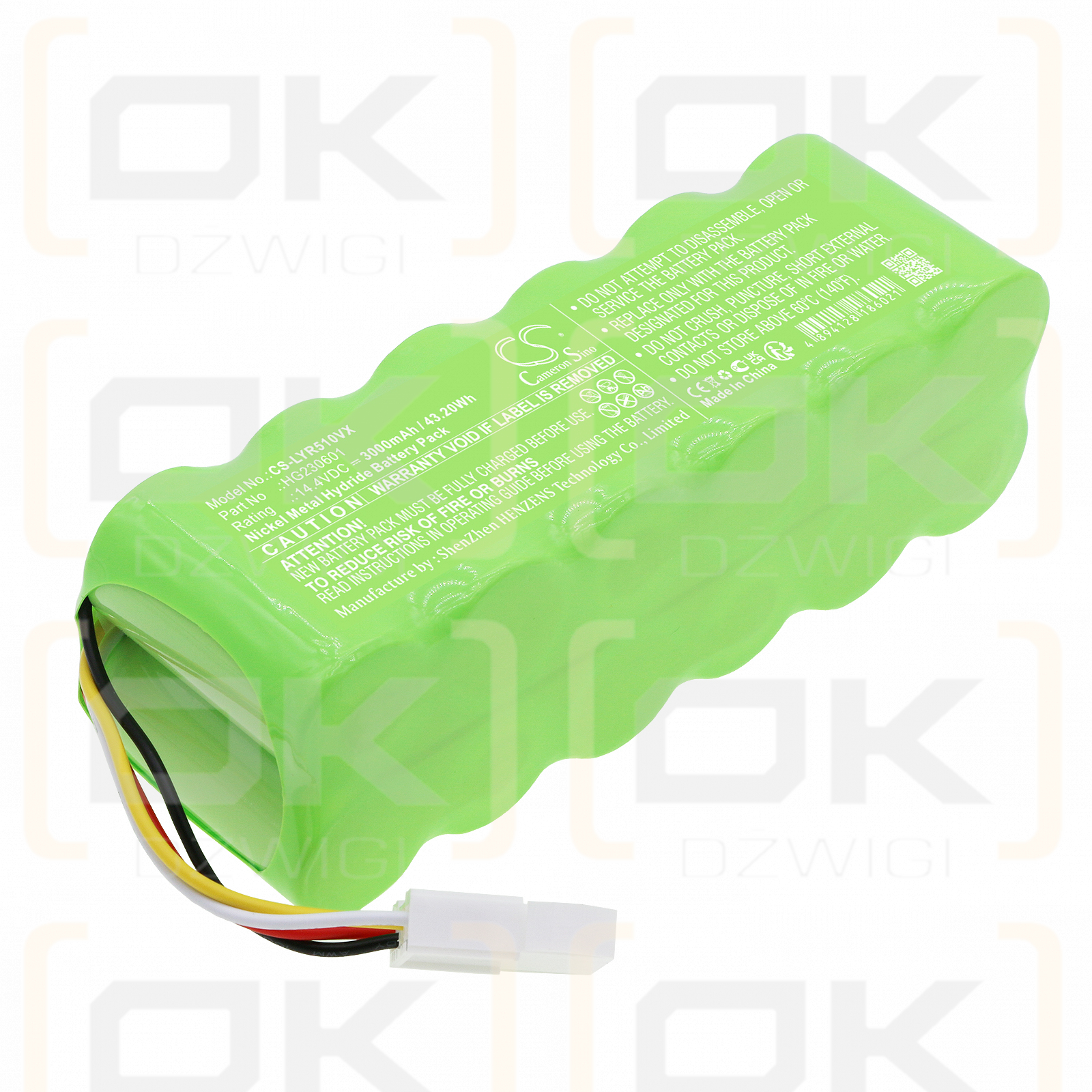 LEXY R510-1 / HG230601 3000 mAh Ni-MH 14,4 V (Cameron Sino)