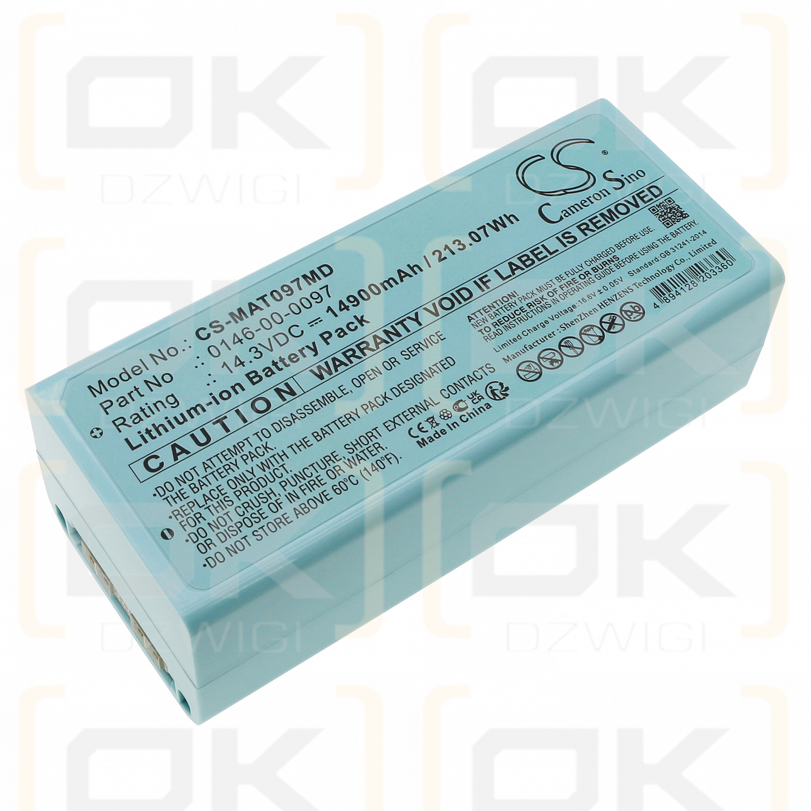 MAQUET Cardiosave híbrido / 0146-00-0097 14900mAh Li-ion 14.3V (Cameron Sino)