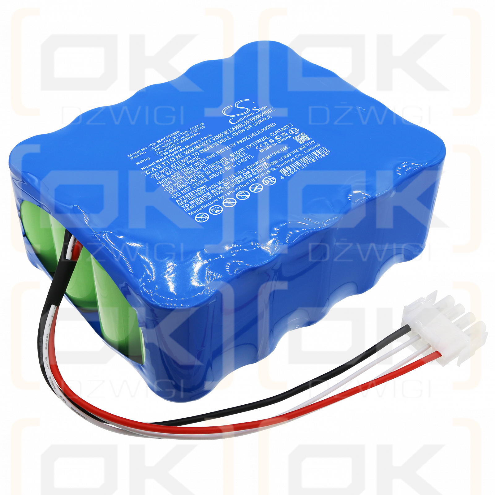 ECMO Rotarlow-Konsole / 702755 5000 mAh Ni-MH 24,0 V (Cameron Sino)