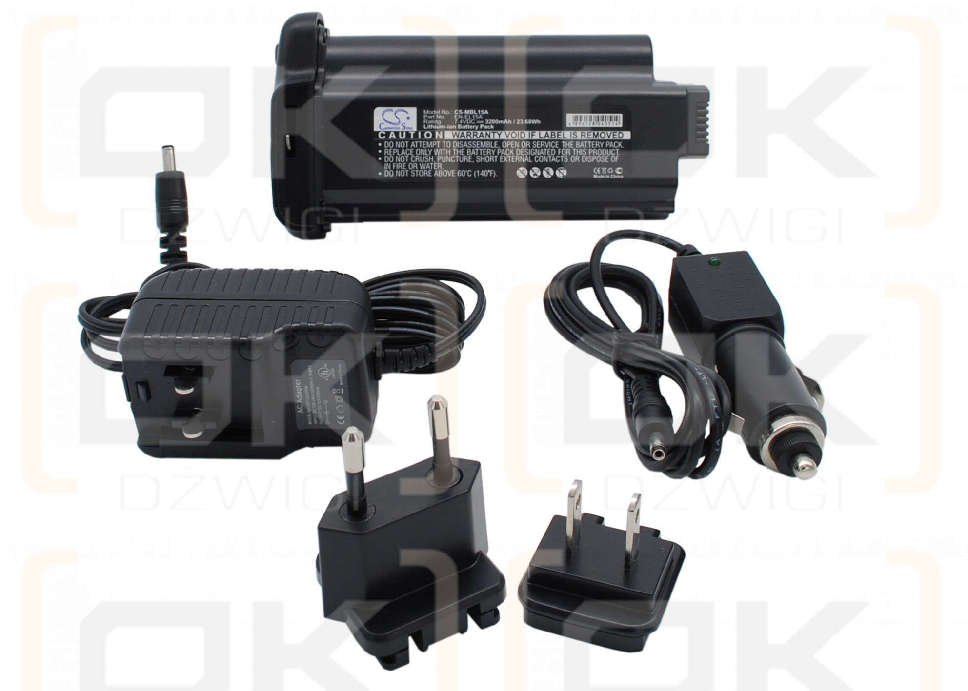 NiKon D7000 / EN-EL15A 3200 mAh Li-ion 7.4 V (Cameron Sino)