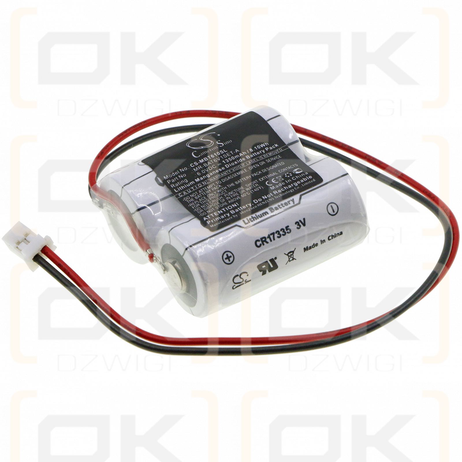 Mitsubishi MR-J4 WK17 1350mAh Li-MnO2 6.0V (Cameron Sino)