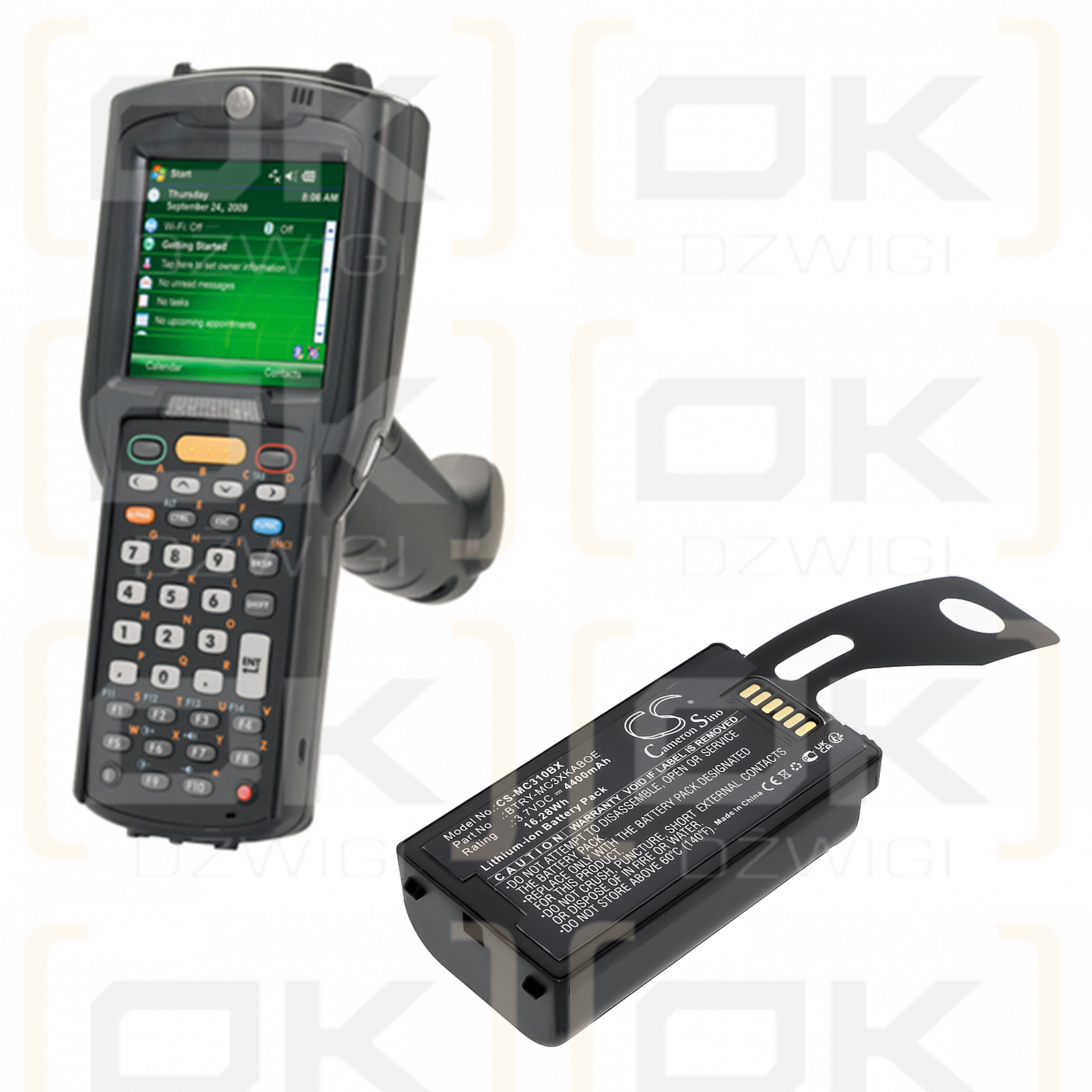 Zebra / BTRY-MC3XKABOE 4400mAh Li-ion 3.7V (Cameron Sino)