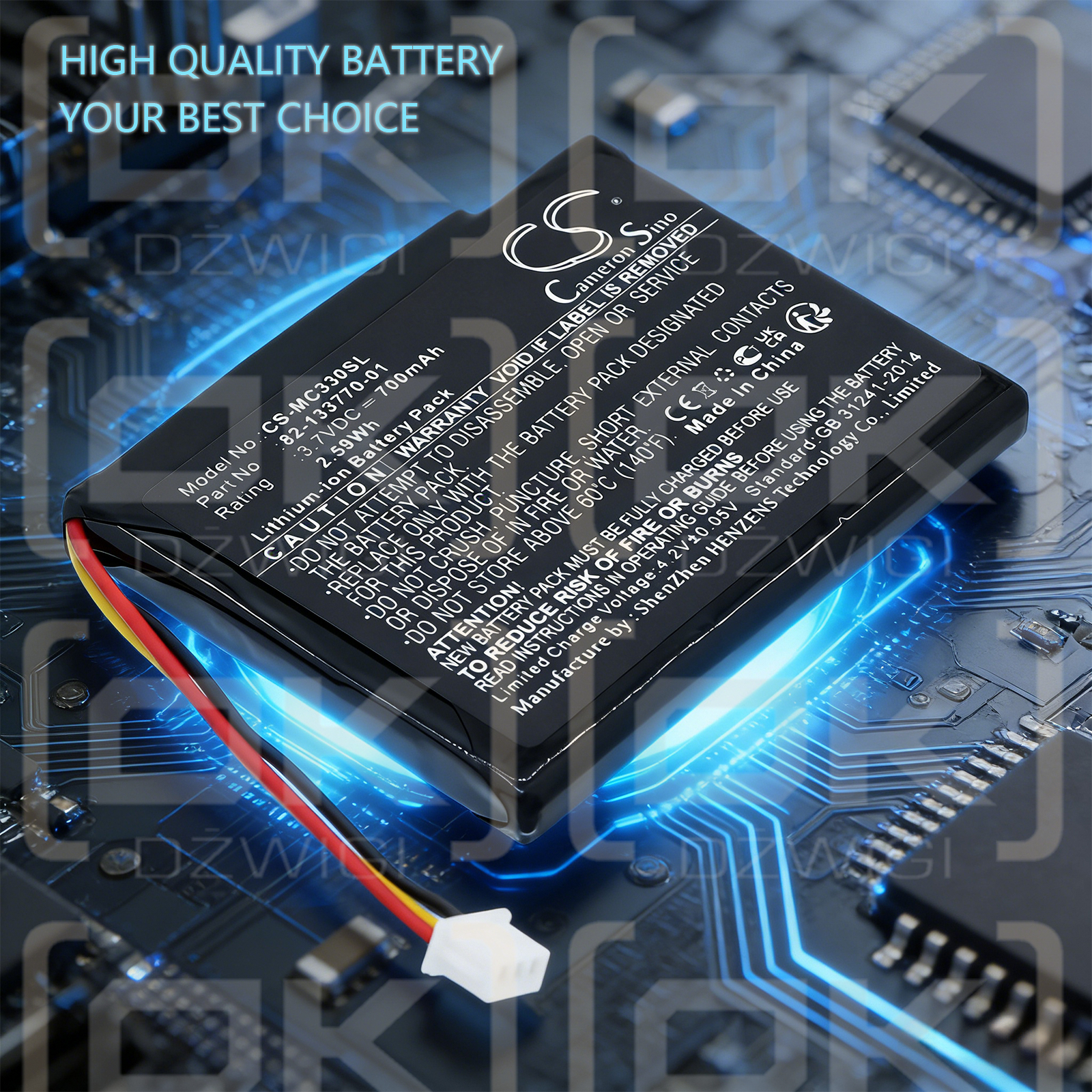 Motorola CS3070 / 82-133770-01 700 mAh Li-Ion 3,7 V (Cameron Sino)