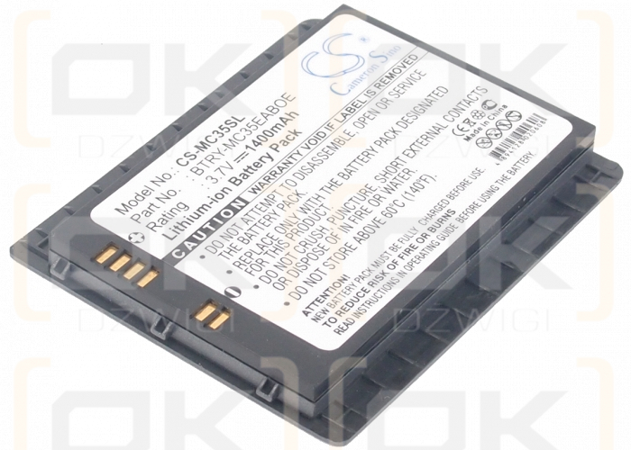 Symbol MC35-C-E5B2 / BTRY-MC35EABOE 1400 mAh Li-ion 3.7 V (Cameron Sino)