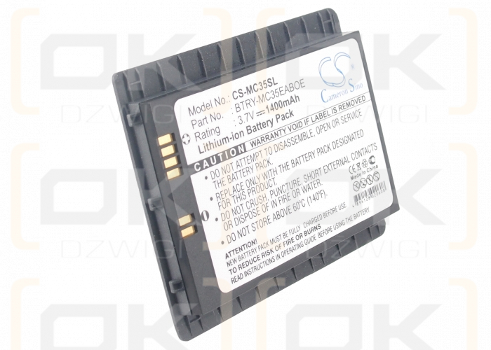 Symbol MC35-C-E5B2 / BTRY-MC35EABOE 1400 mAh Li-ion 3.7 V (Cameron Sino)