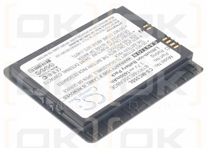 Symbol MC35-C-E5B2 / BTRY-MC35EABOE 1400 mAh Li-ion 3.7 V (Cameron Sino)