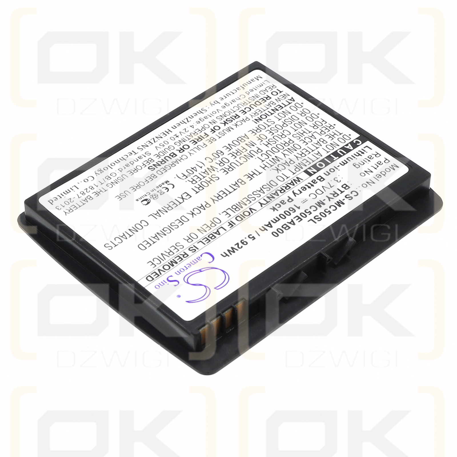 Referenz MC5040 / BTRY-MC50EAB00 1600 mAh Li-Ionen 3,7 V (Cameron Sino)