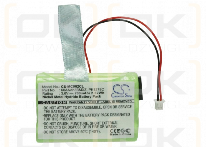 Matracom MC902 / PT6 700mAh Ni-MH 3.6V (Cameron Sino)