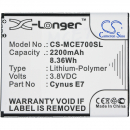 Mobistel Cynus E7 / Cynus E7 2200mAh Li-Polímero 3.8V (Cameron Sino)