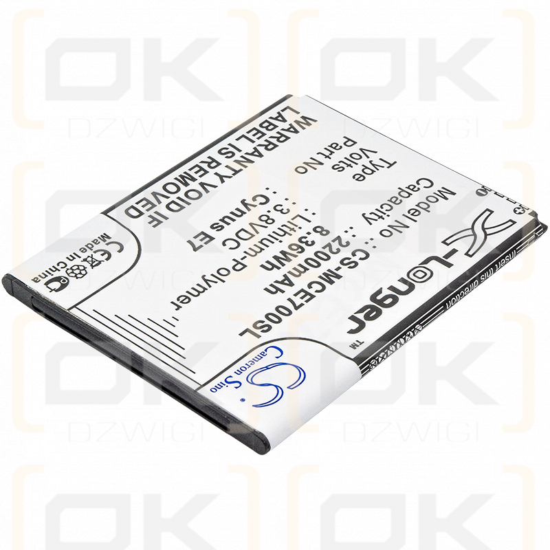 Mobistel Cynus E7 / Cynus E7 2200mAh Li-Polymer 3.8V (Cameron Sino)