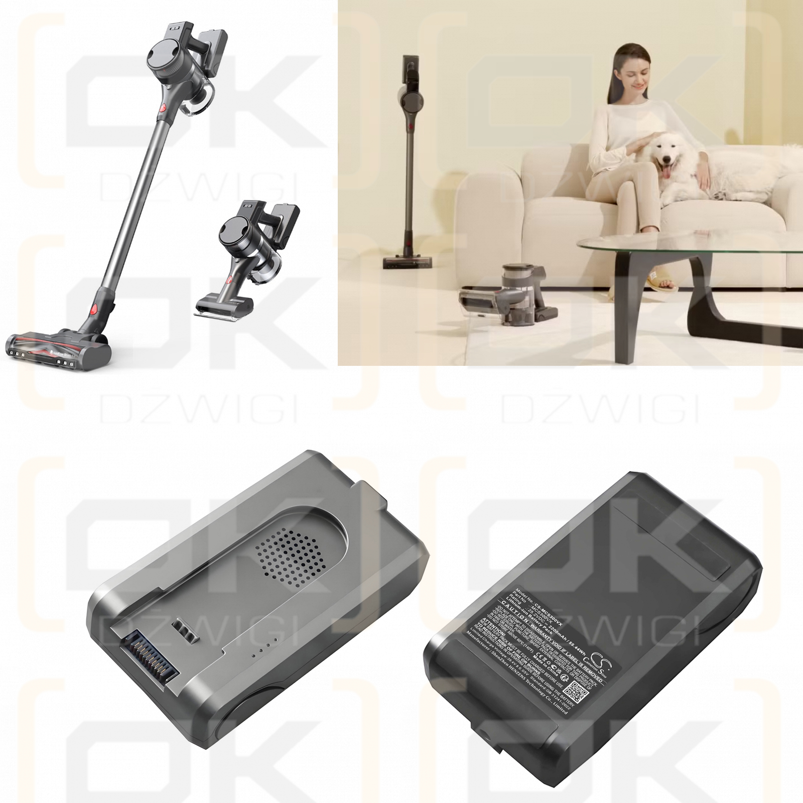 Maircle S3 Mate Cordless Pet Vacuum Cleaner 2200mAh Li-ion 25.2V (Cameron Sino)
