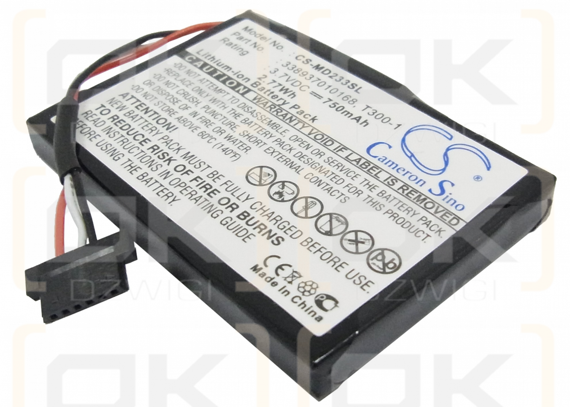 Medion MD98860 / 338937010168 750mAh Li-ion 3.7V (Cameron Sino)