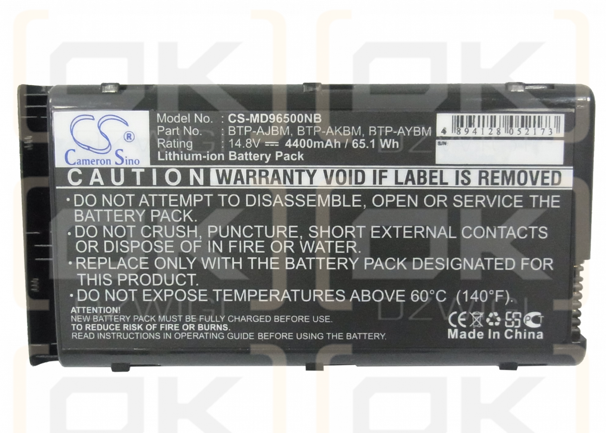 Medion WIM2040 / 40015760 4400 mAh Li-ion 14.4 V (Cameron Sino)