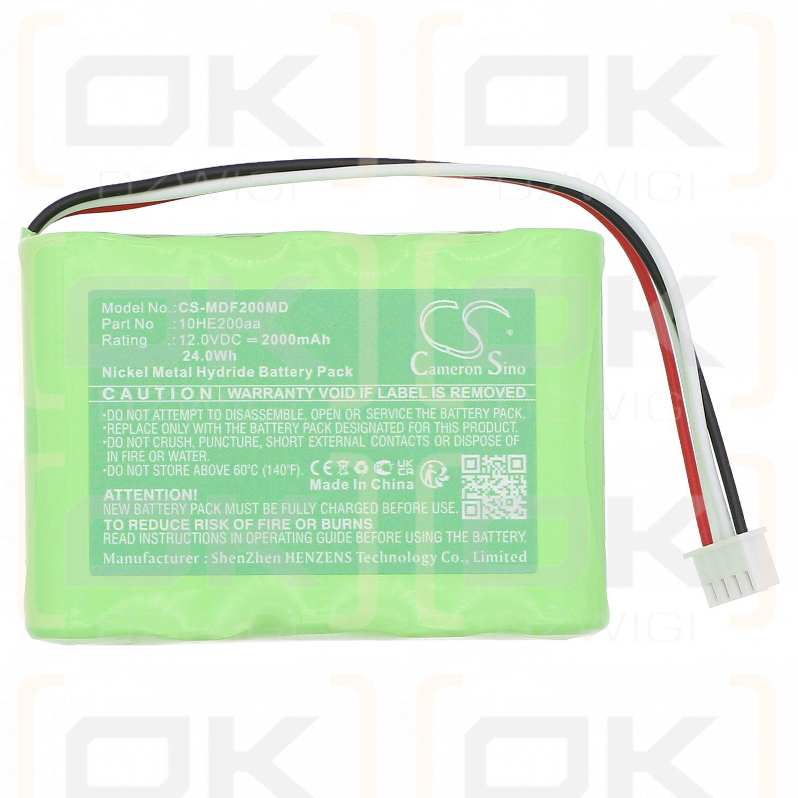 Medifosion DI-2000 / 10HE200aa 2000mAh Ni-MH 12.0V (Cameron Sino)