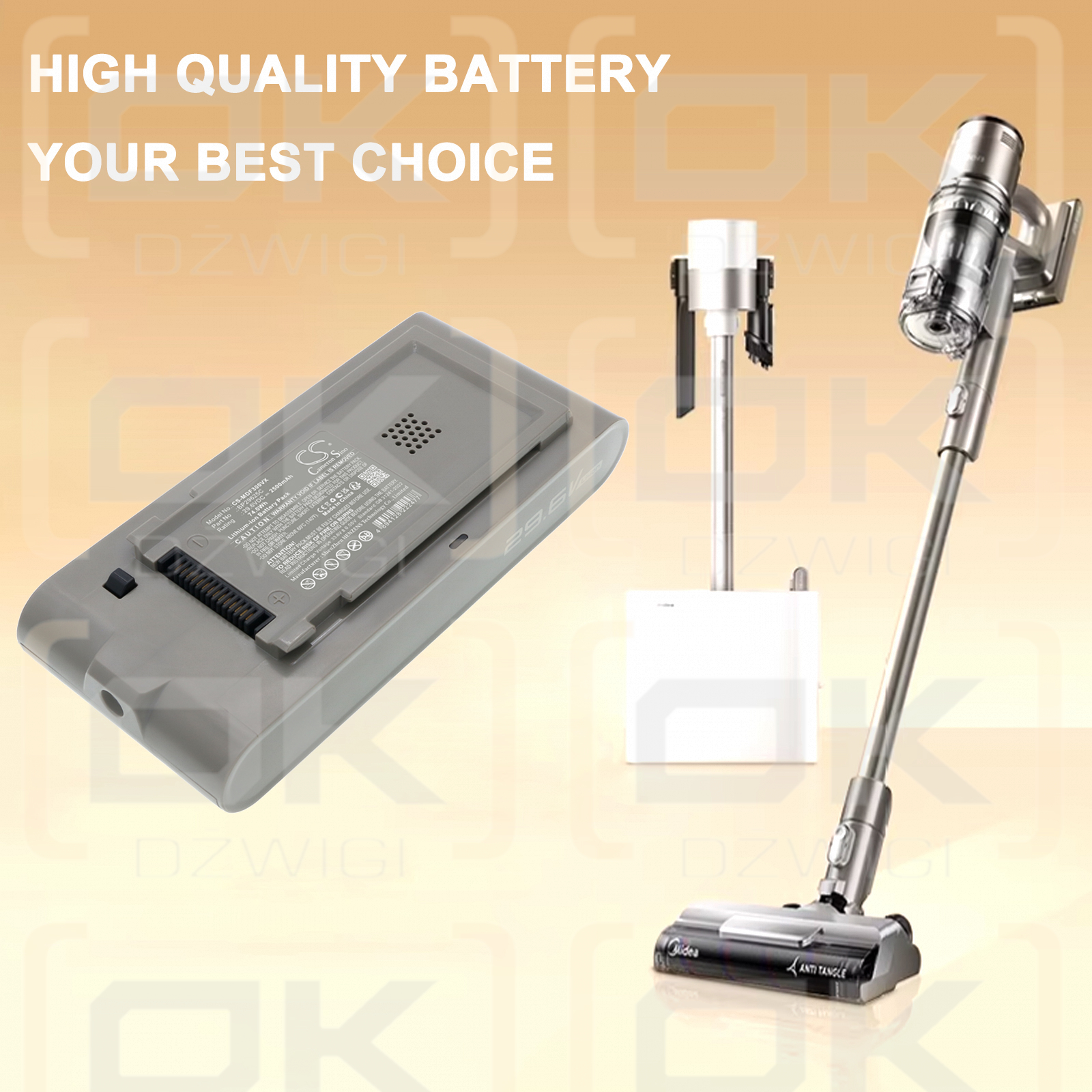 Midea F30 Station / BP29625C 2500 mAh Li-ion 29.6 V (Cameron Sino)