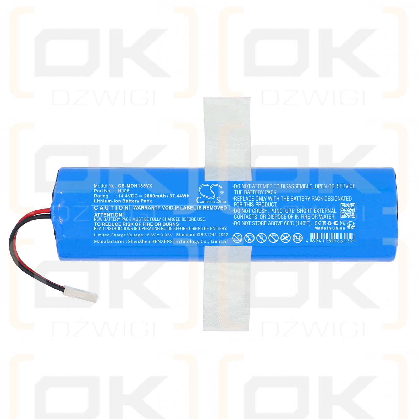 Batería Medion MD18922/HJ08 de iones de litio de 2600 mAh y 14,4 V (Cameron Sino)