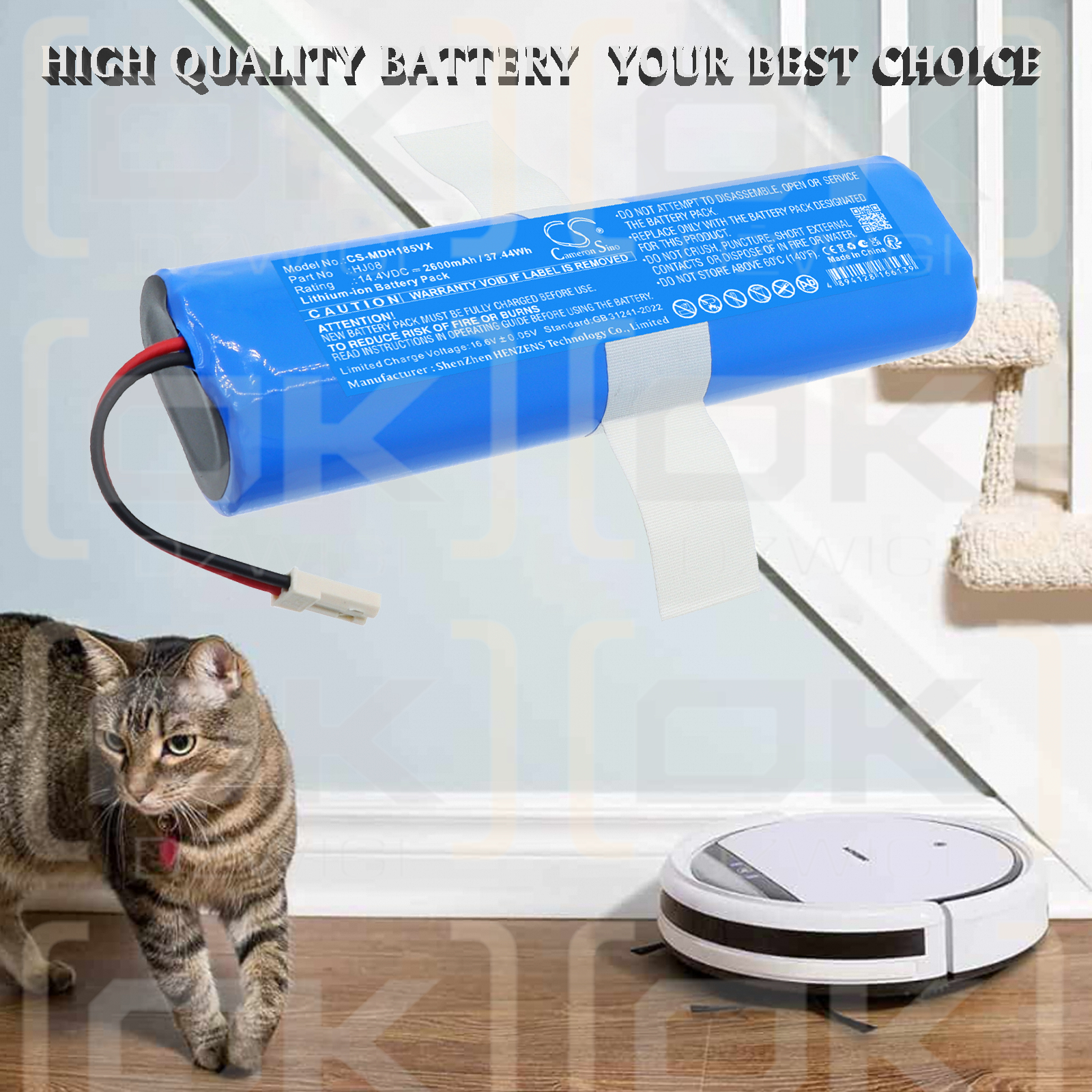 Batería Medion MD18922/HJ08 de iones de litio de 2600 mAh y 14,4 V (Cameron Sino)