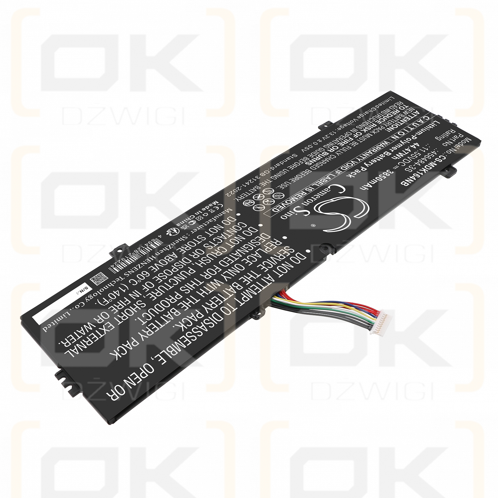 Batería externa Medion Emdoor NS15TG / 456484-3S de polímero de litio de 3850 mAh y 11,55 V (Cameron Sino)