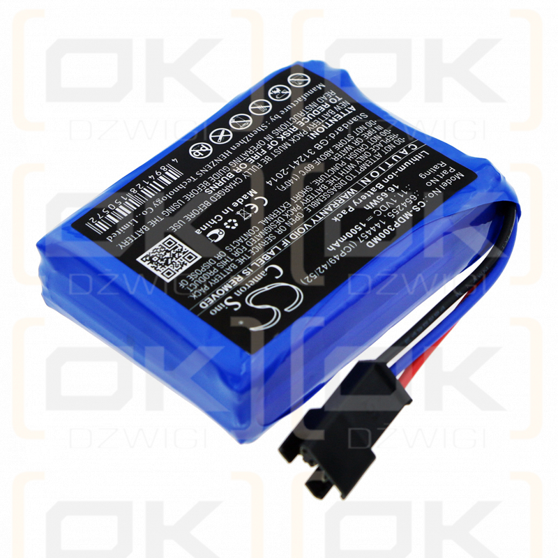 Medcaptain MP-80A / 654255 1500mAh Li-ion 11.1V (Cameron Sino)