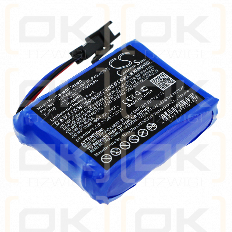 Medcaptain MP-80A / 654255 1500mAh Li-ion 11.1V (Cameron Sino)