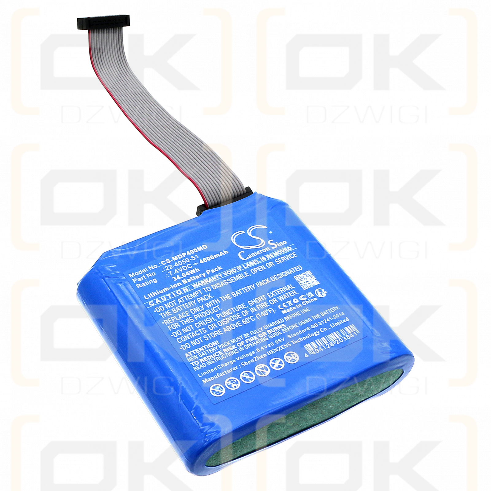 Medfusion 4000 Spritzenpumpe / 22-4050-51 4600 mAh Li-Ion 7,4 V (Cameron Sino)