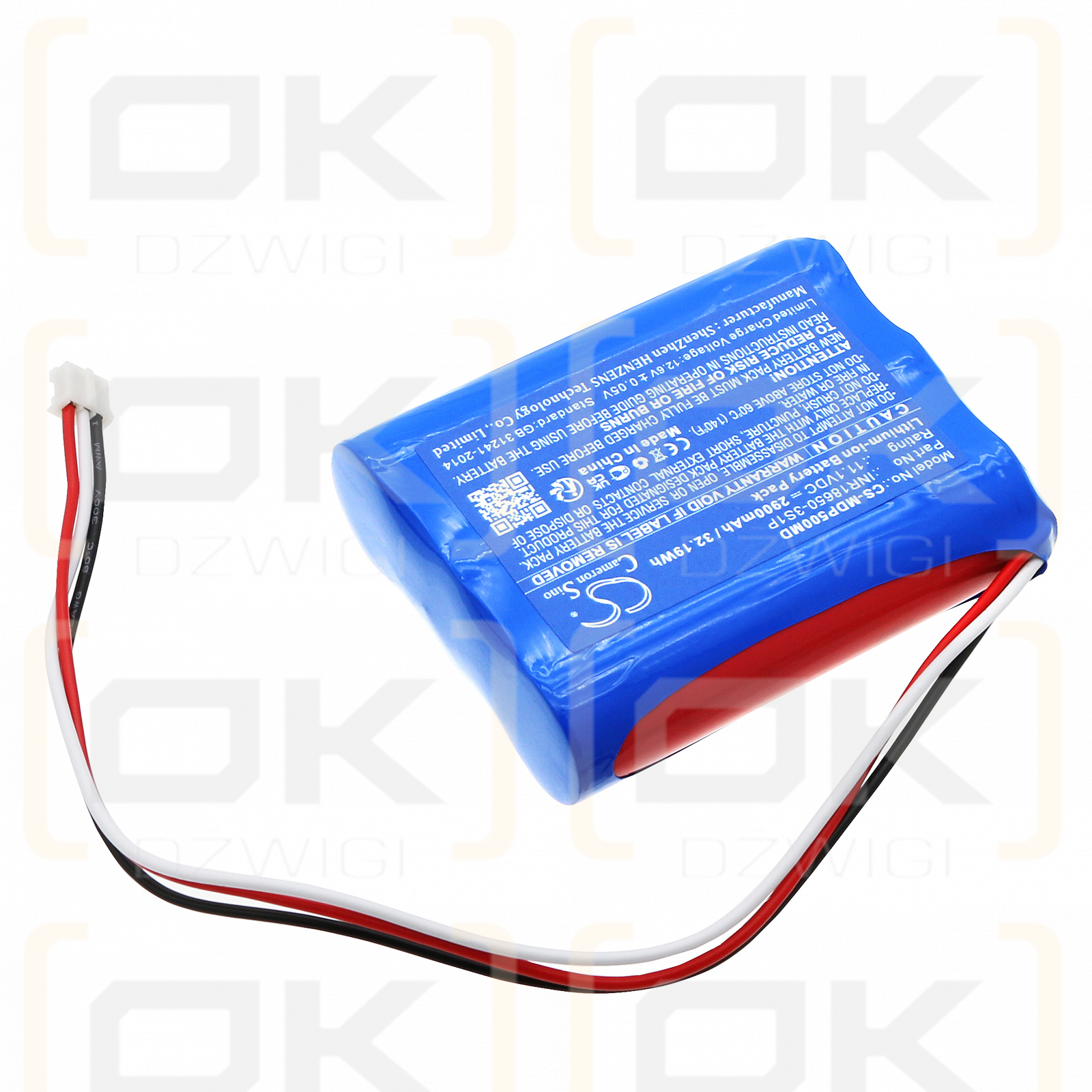 Medcaptain HP-60 / INR18650-3S1P 2900mAh Li-ion 11.1V (Cameron Sino)