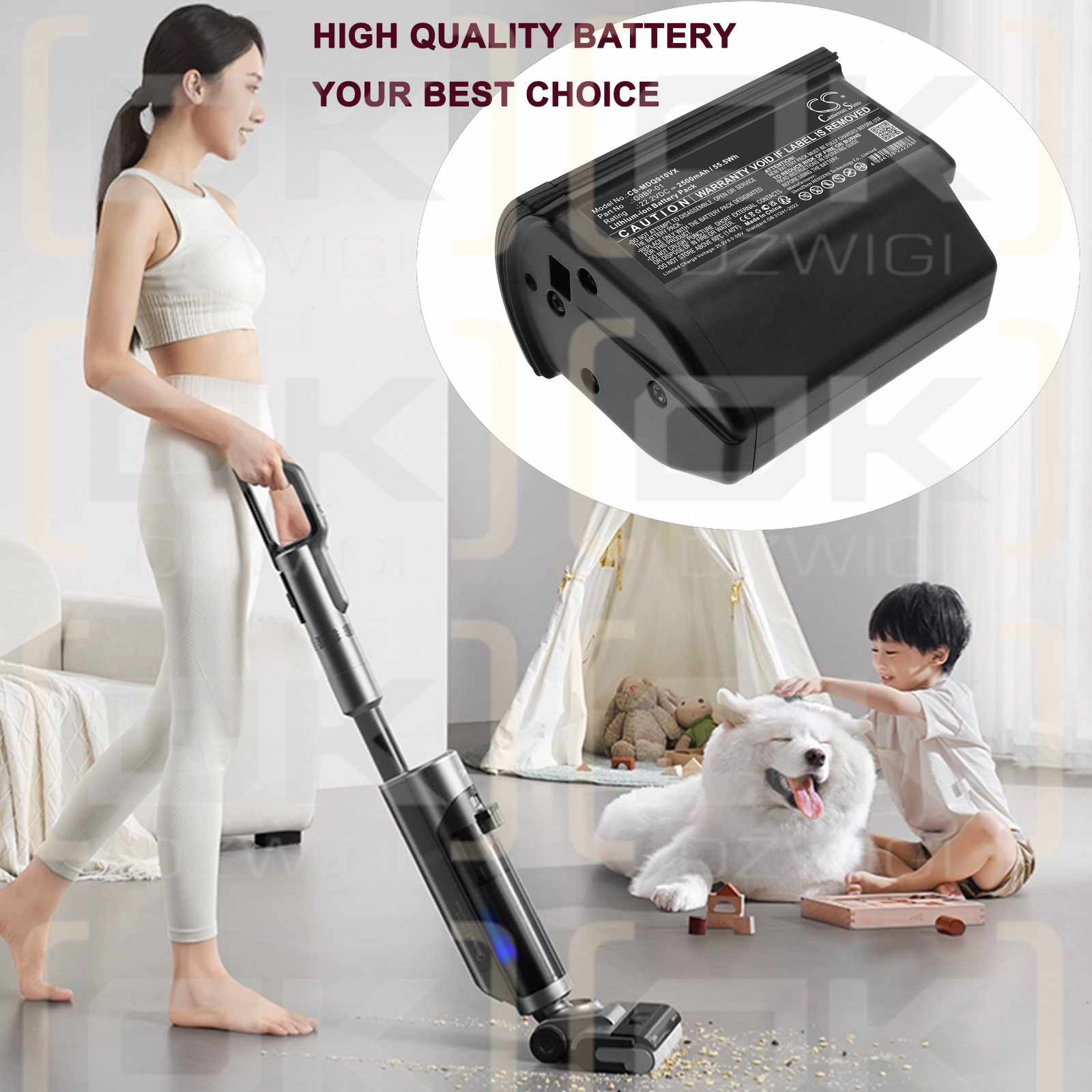 Midea G9 Pro / G9BP-01 2500mAh Li-ion 22.2V (Cameron Sino)