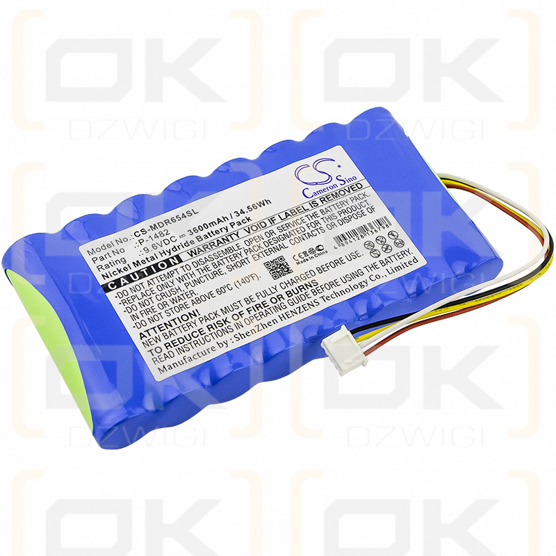 Megger CA 6543 / P-1482 3600mAh Ni-MH 9.6V (Cameron Sino)