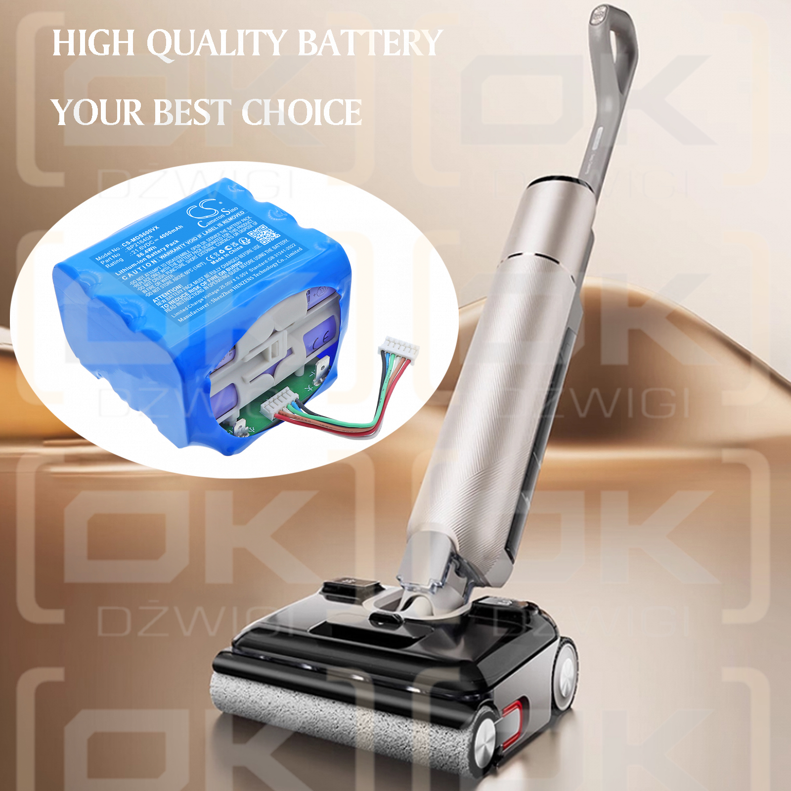 Midea S60 Ultra / BP21640A 4000 mAh Li-ion 21.6 V (Cameron Sino)