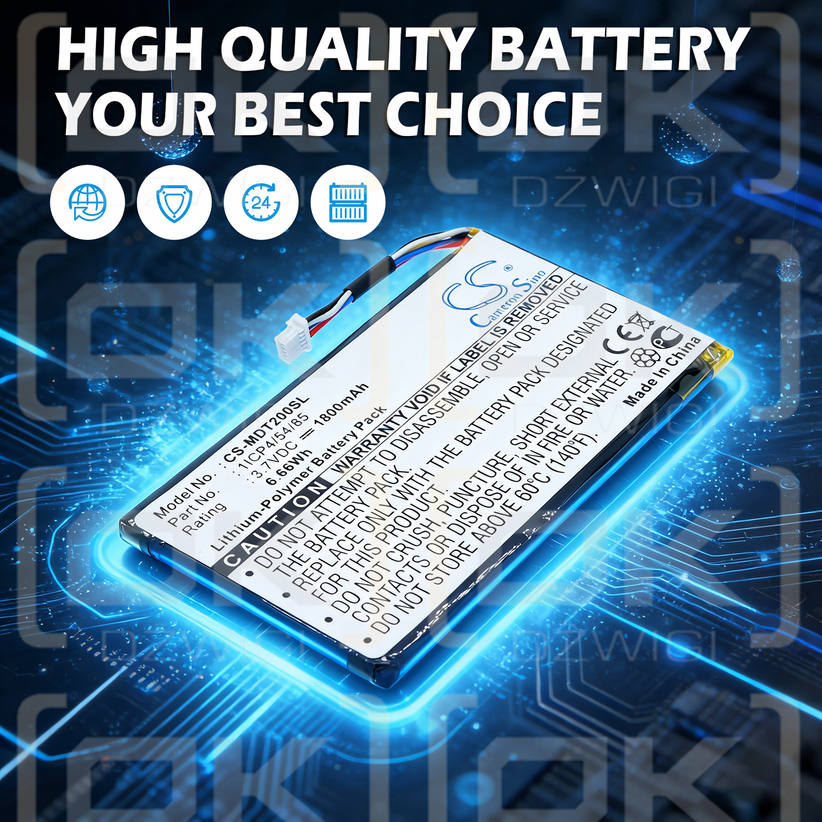 IEIMobile MODAT-200 / 1ICP4/54/85 1800 mAh Li-Polymer 3.7 V (Cameron Sino)