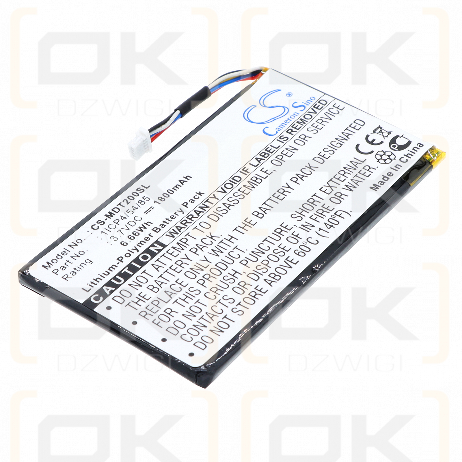 IEIMobile MODAT-200 / 1ICP4/54/85 1800 mAh Li-Polymer 3.7 V (Cameron Sino)