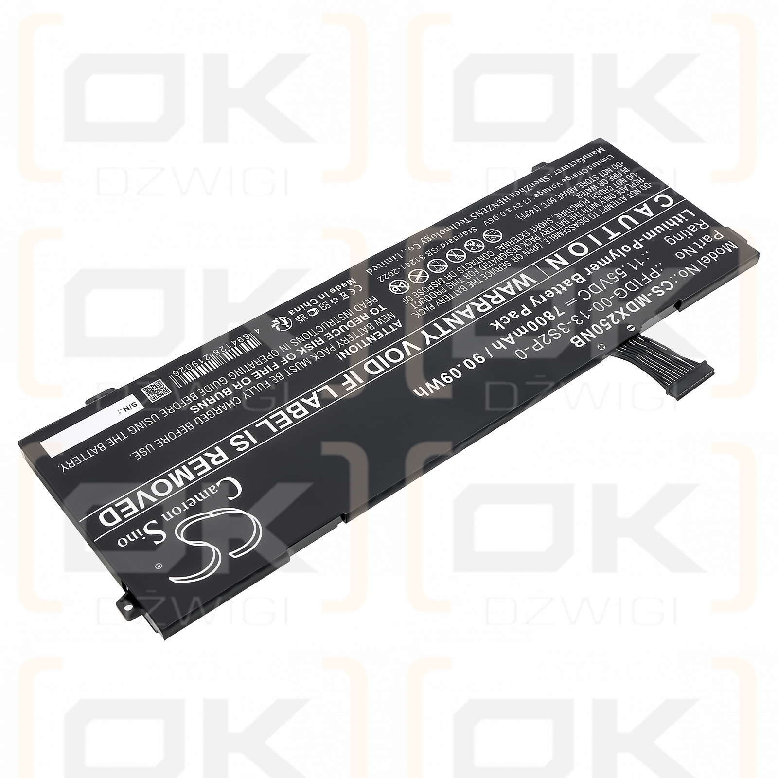 Schenker VIA 15 / BATRPFIDG3-6102 7800mAh Li-Polymer 11.55V (Cameron Sino)