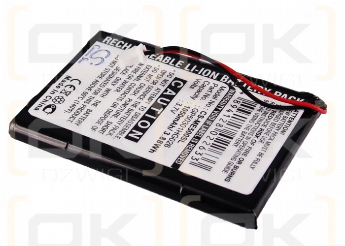 SkyGolf SG2 / GP50301HG026 1050mAh Li-ion 3.7V (Cameron Sino)