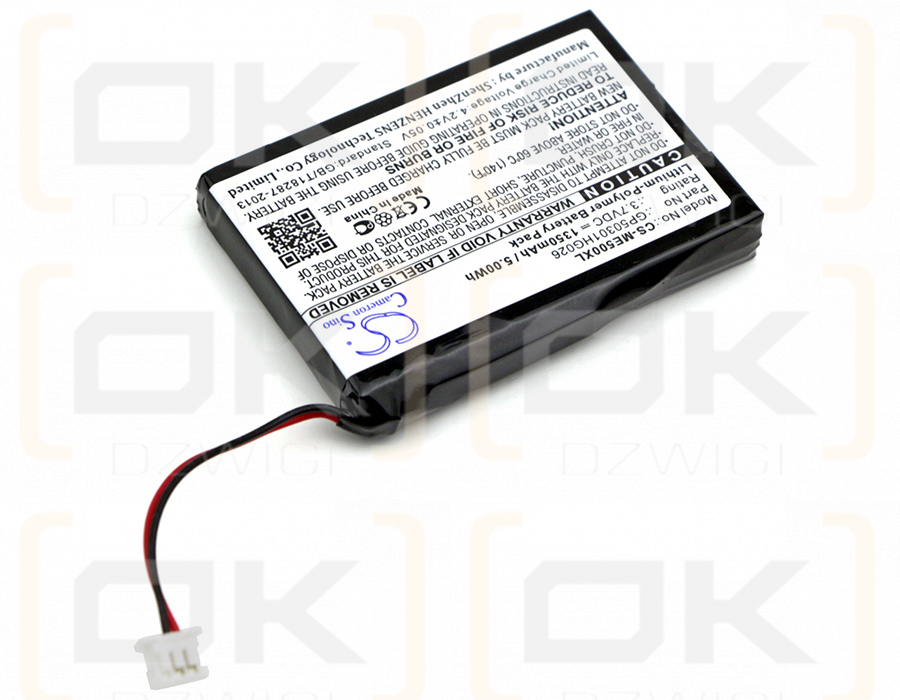 SkyGolf SG0003 / GP50301HG026 1350mAh Li-Polymer 3.7V (Cameron Sino)