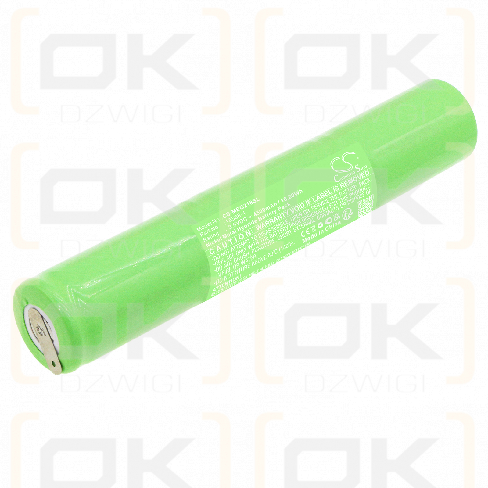 Megger 218650 / 15568-4 4500mAh Ni-MH 3.6V (Cameron Sino)