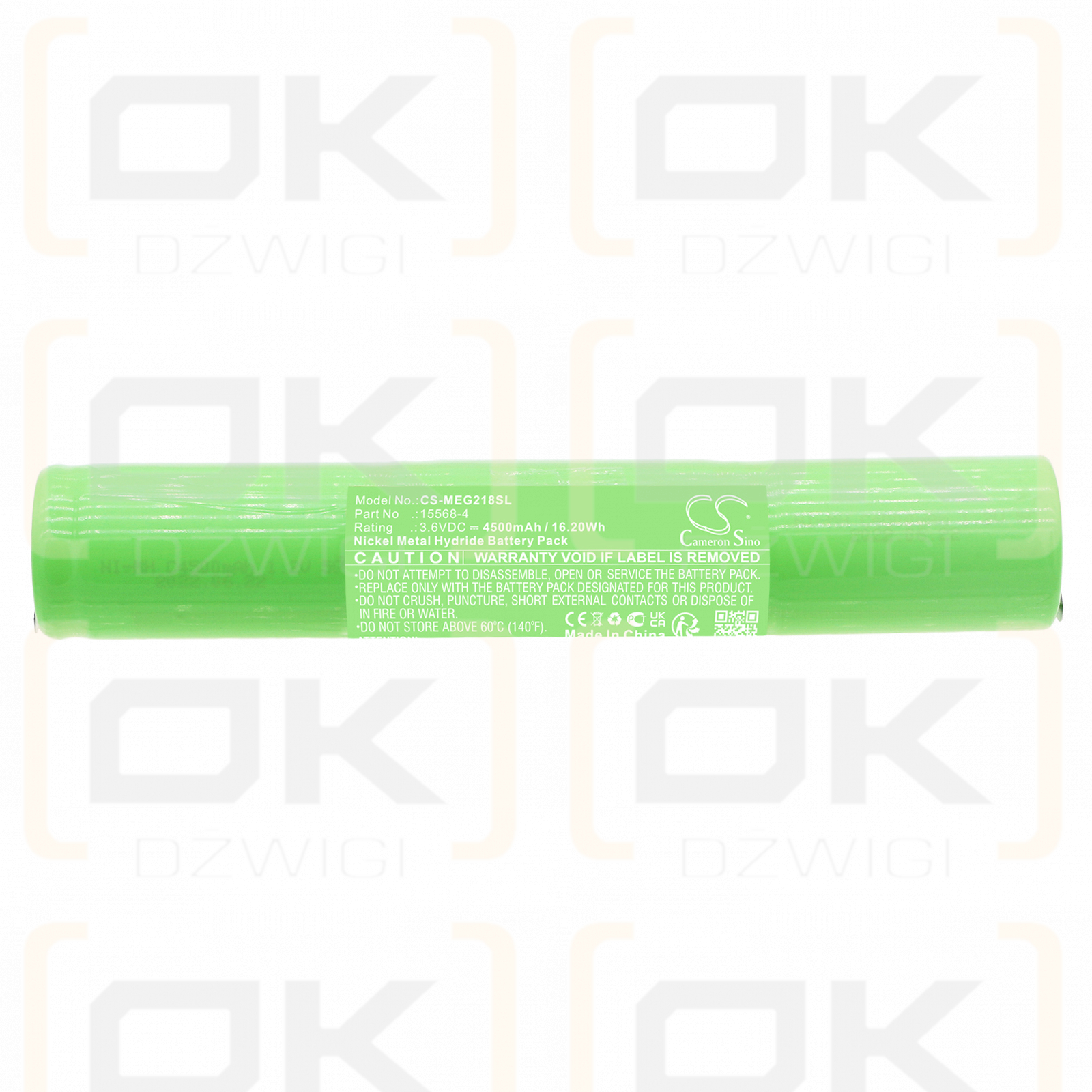 Megger 218650 / 15568-4 4500mAh Ni-MH 3.6V (Cameron Sino)