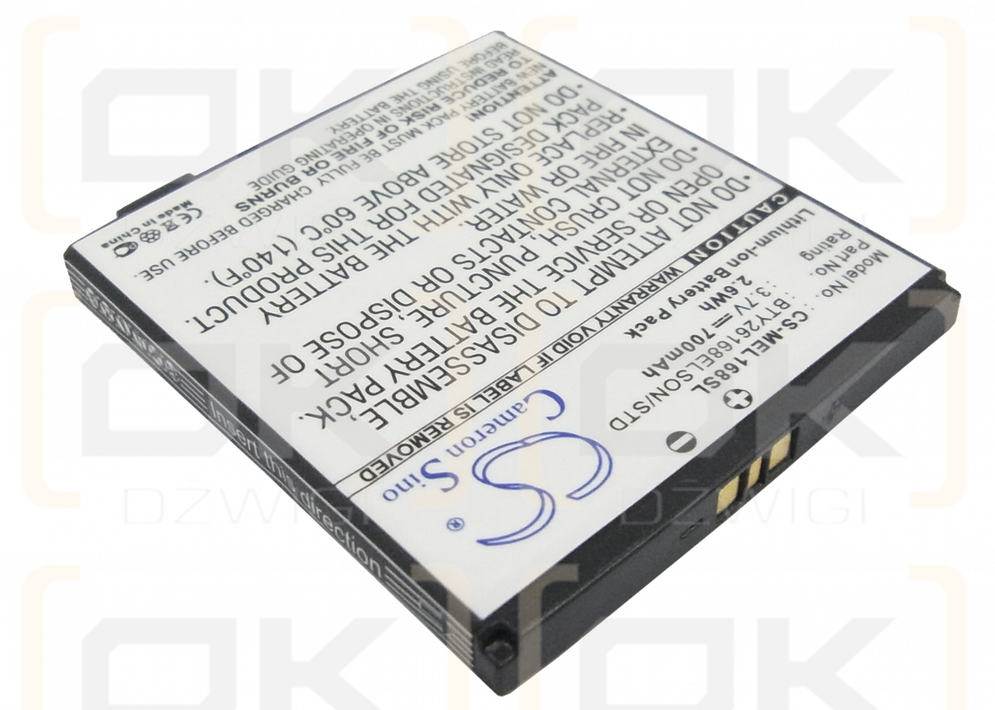 Ersatzakku für Elson ES1 / BTY26168 700mAh Li-Ion 3,7V (Cameron Sino)