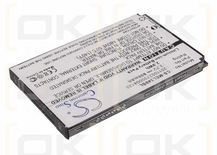 Elson EL340 / 2011052700004120 800mAh Li-ion 3.7V (Cameron Sino)