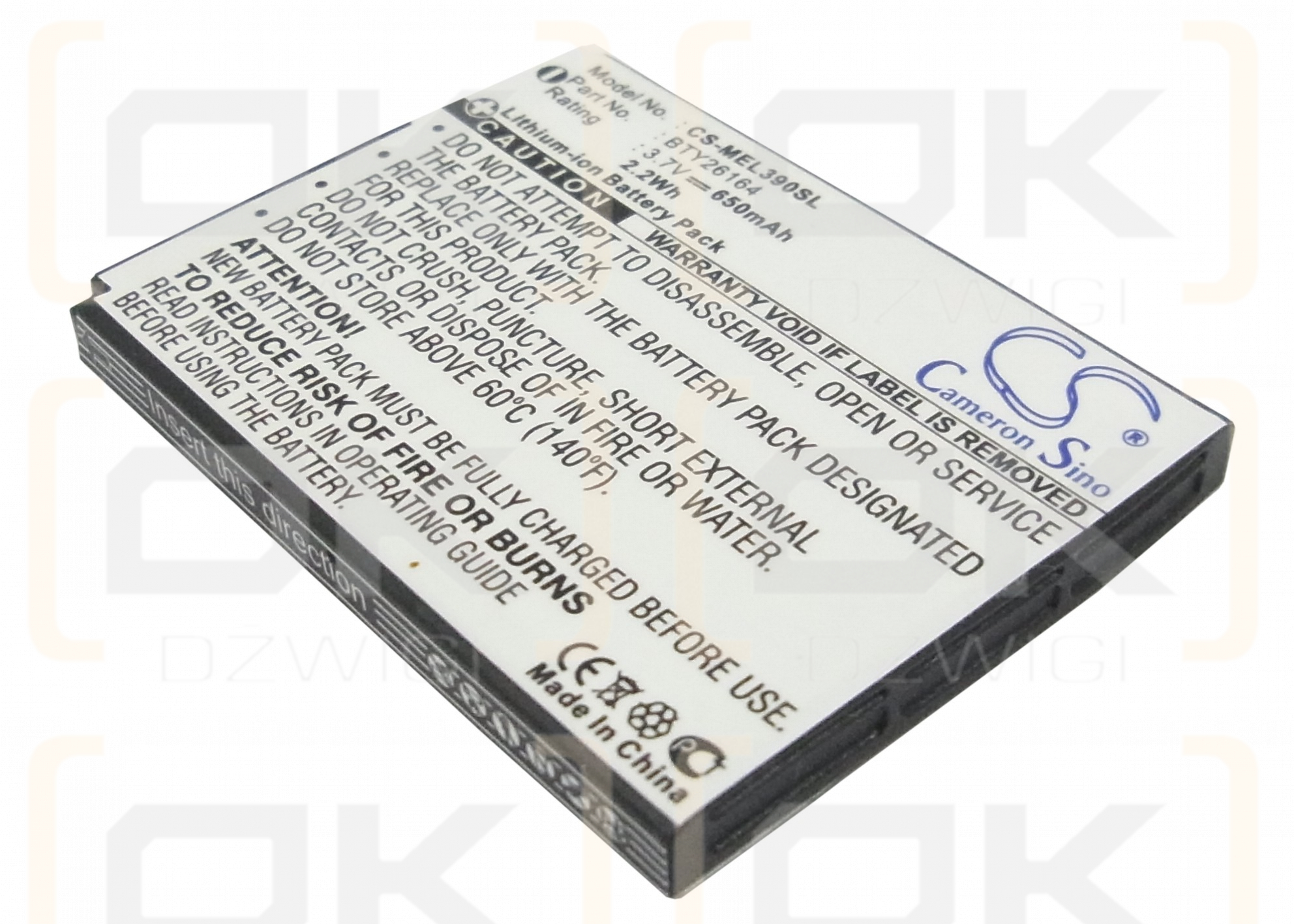 Mobistel EL390 / BTY26164 650 mAh Li-ion 3.7 V (Cameron Sino)