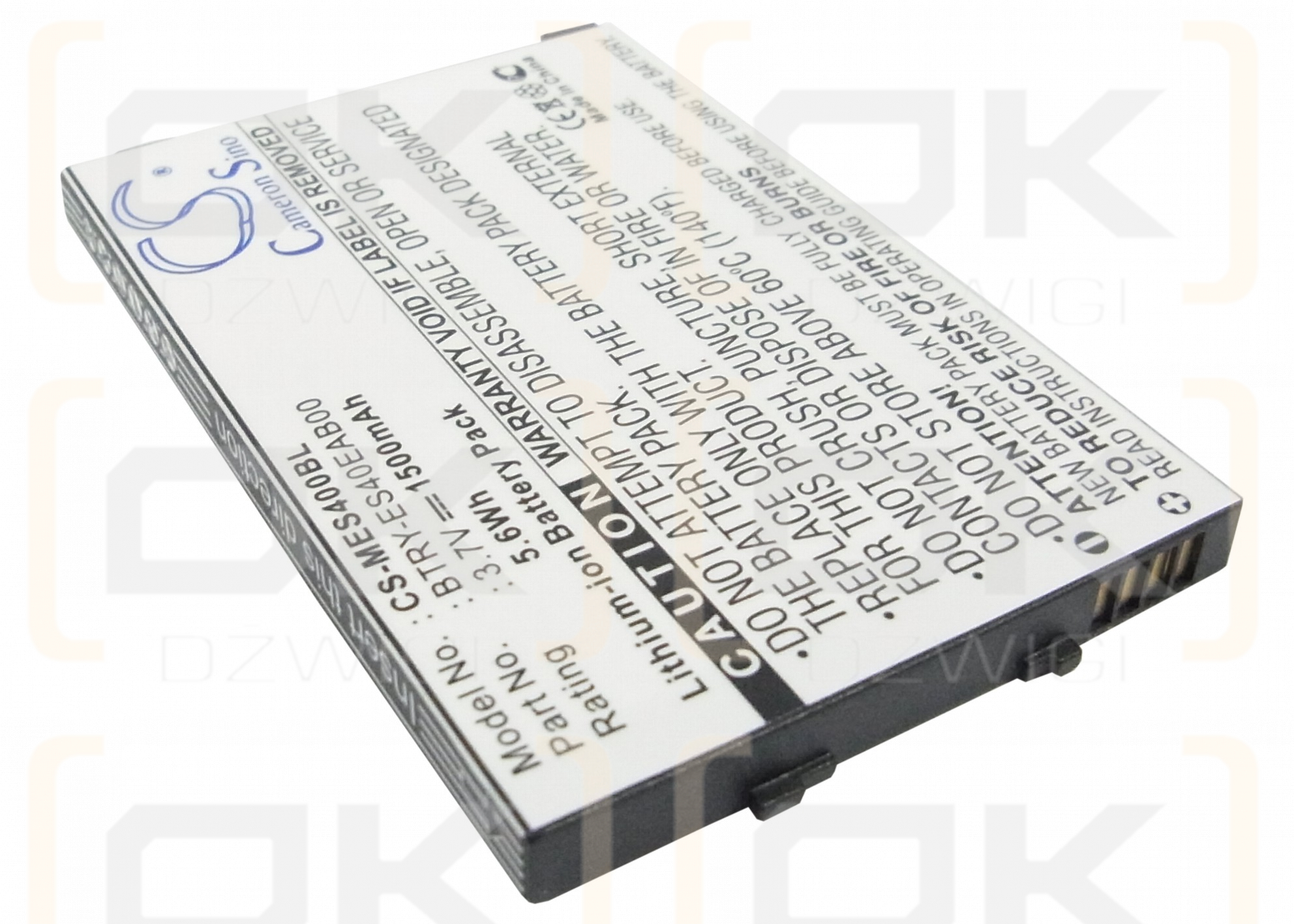 Referencia ES405 / BTRY-ES40EAB00 1500mAh Li-ion 3.7V (Cameron Sino)