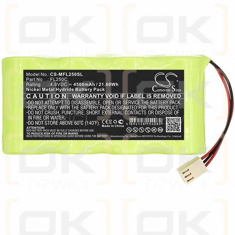 Metland LX250 / FL250C 4500mAh Ni-MH 4.8V (Cameron Sino)