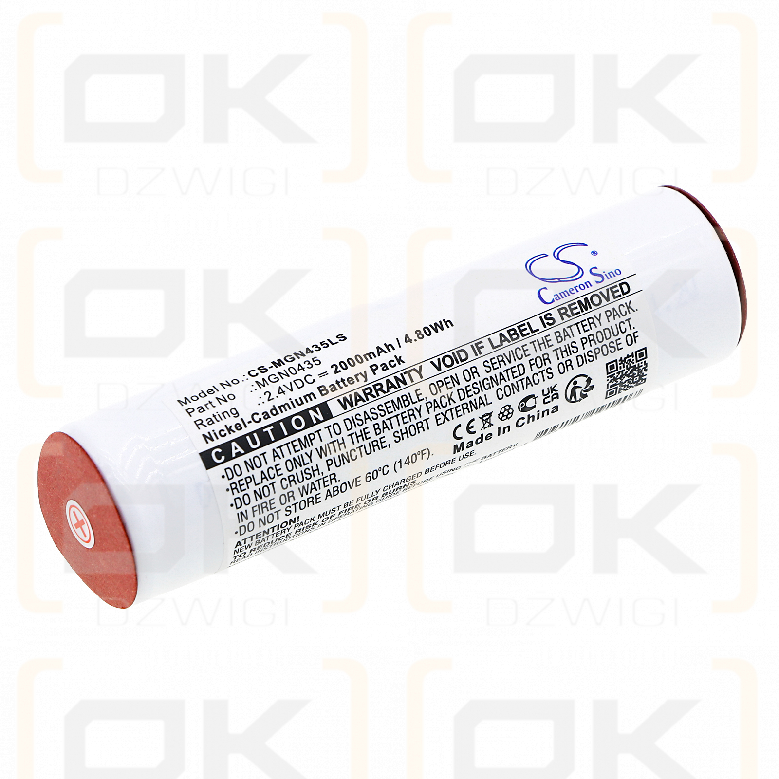 Saft 786896 / MGN0435 2000mAh Ni-CD 2.4V (Cameron Sino)