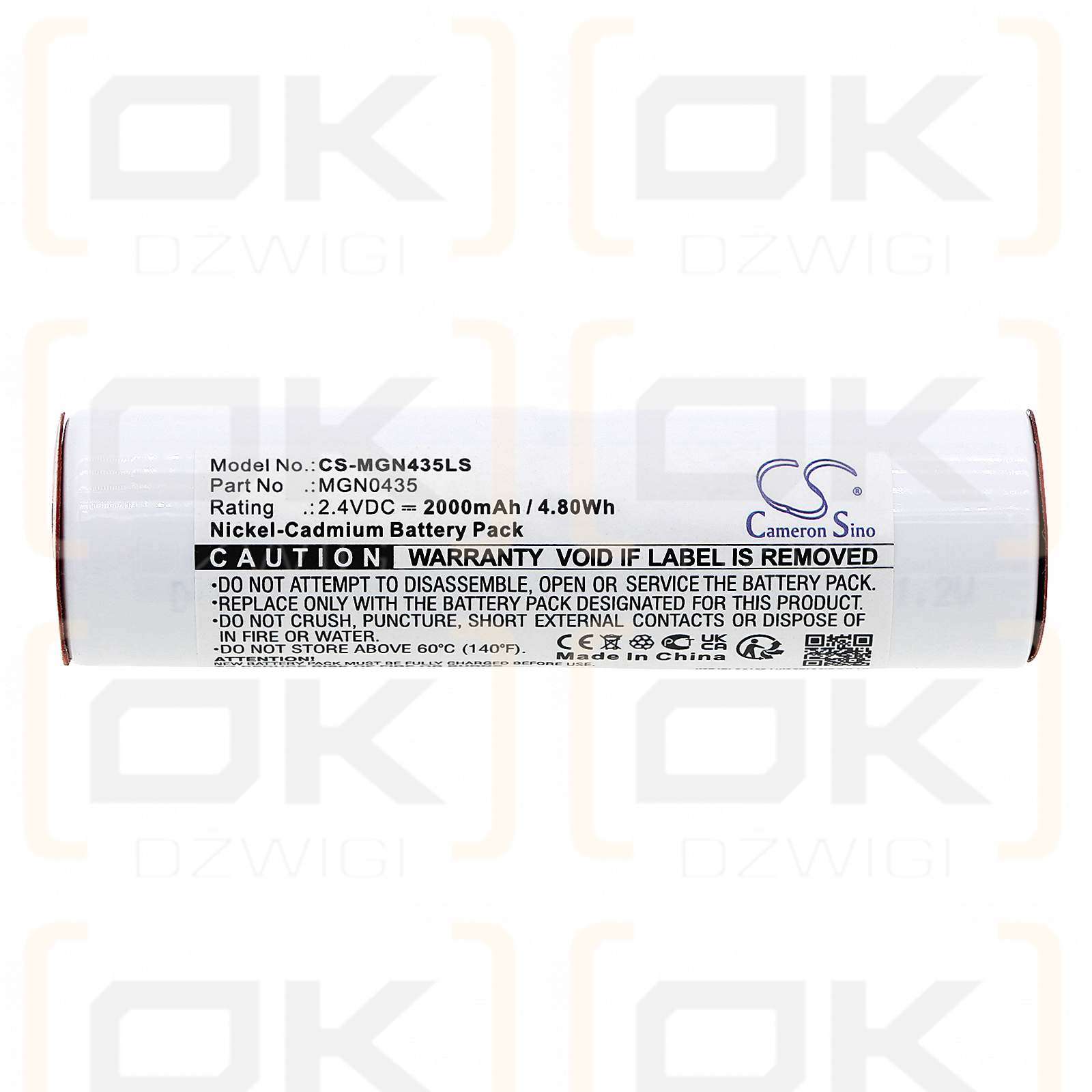 Saft 786896 / MGN0435 2000mAh Ni-CD 2.4V (Cameron Sino)