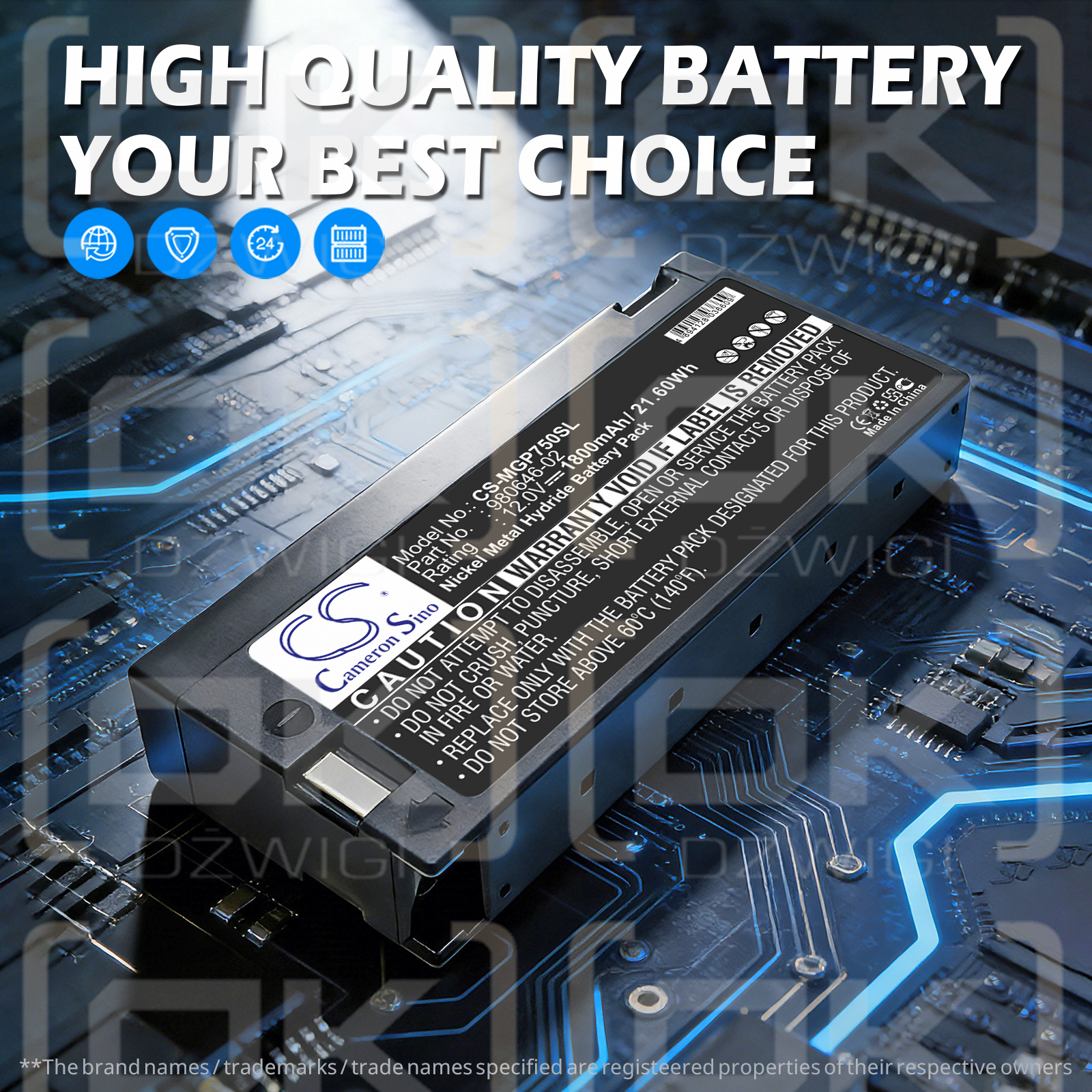 Magellan GPS 750M Plus / 980646-02 1800 mAh Ni-MH 12 V (Cameron Sino)