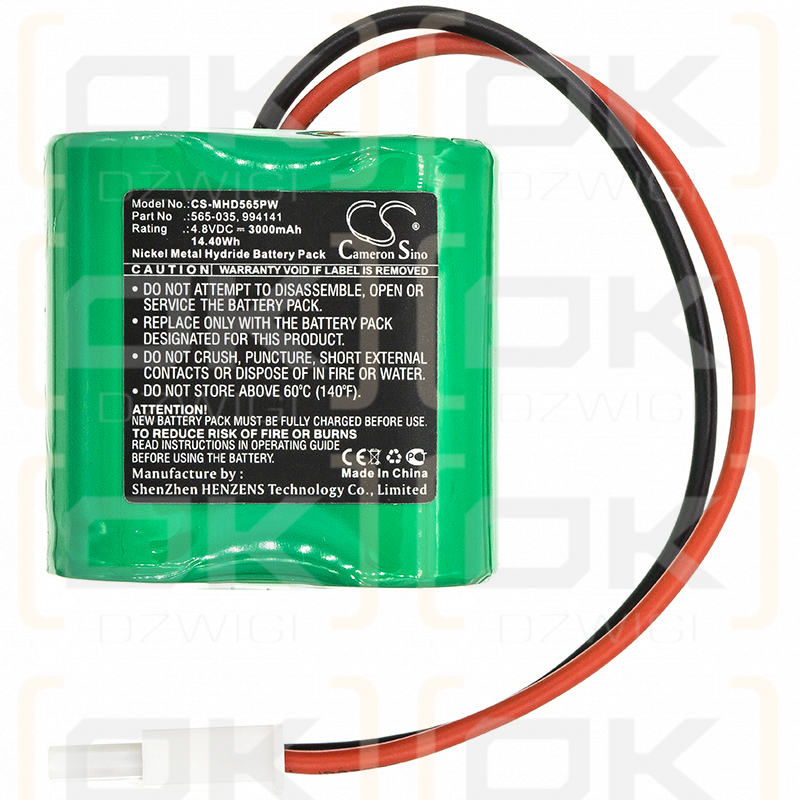 Imán para mosquitos MM3200 / 565-035 3000mAh Ni-MH 4.8V (Cameron Sino)