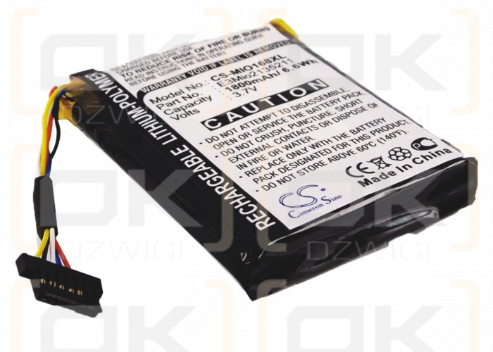 Bateria zamienna do Mitac Mio 168RS / E3MIO2135211 1800 mAh Li-Polymer 3.7 V (Cameron Sino)