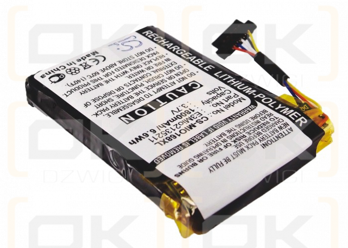 Bateria zamienna do Mitac Mio 168RS / E3MIO2135211 1800 mAh Li-Polymer 3.7 V (Cameron Sino)