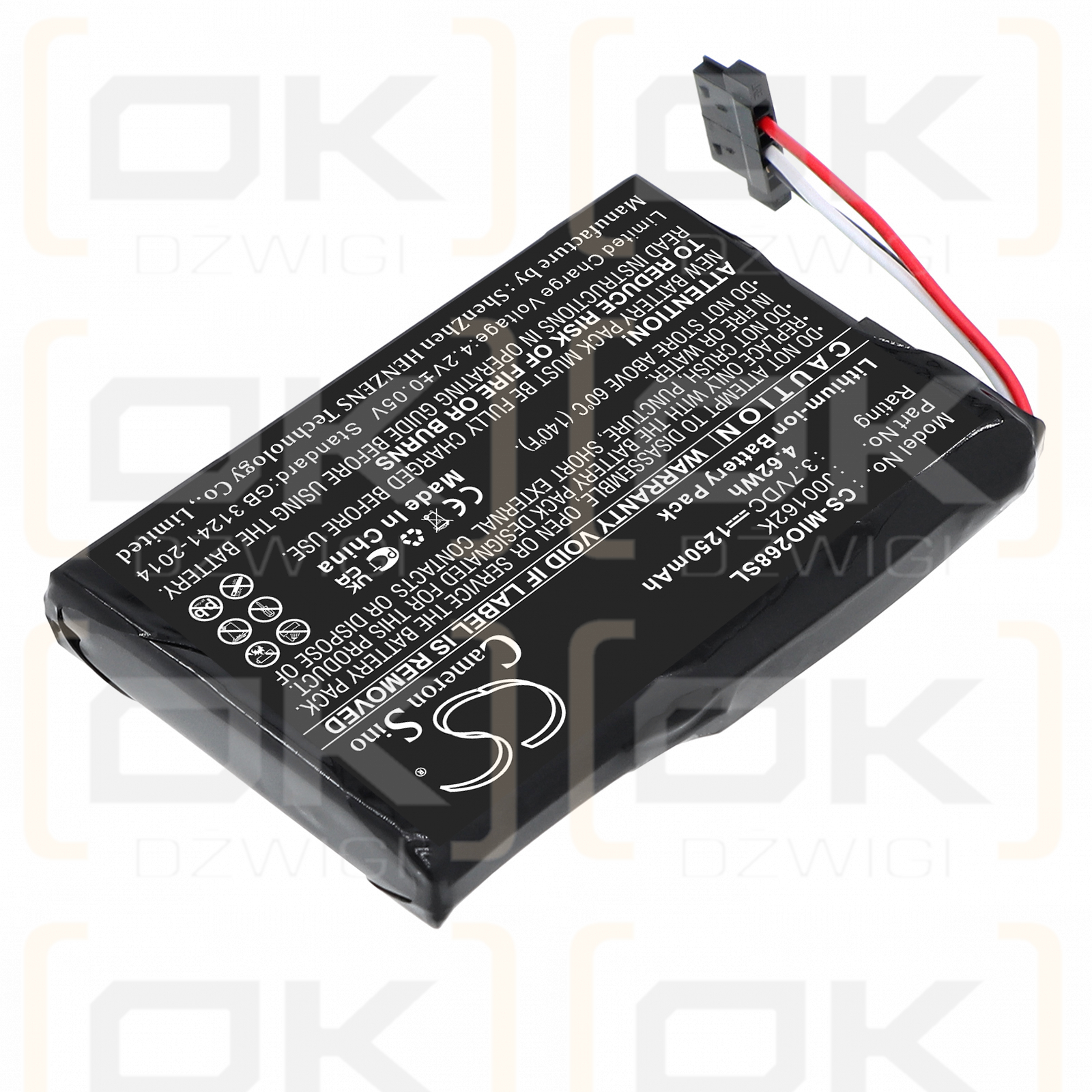 Mitac Mio C310x 1250 mAh Li-ion 3.7 V (Cameron Sino)