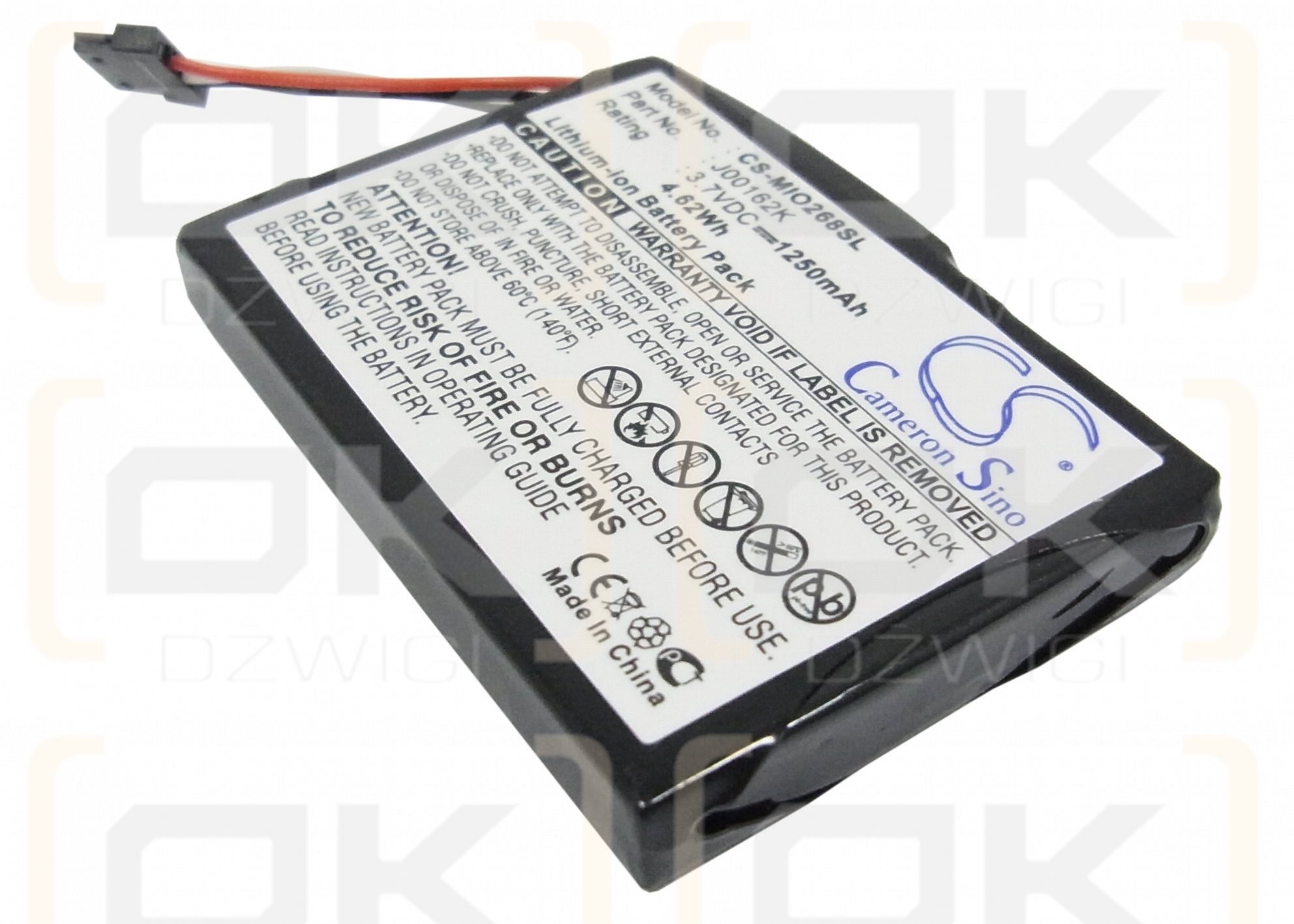 Mitac Mio C310x 1250 mAh Li-Ion 3,7 V (Cameron Sino)